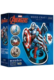 Puzzle drewniane 160 el. Nieustraszony Kapitan Ameryka Trefl