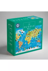 Puzzle 250 el. Kids World Map Interdruk