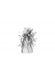 PartyDeco Ci�arek do balon�w foliowy srebrny 4 szt.