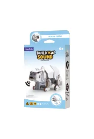 Puzzle 3D. Buduj i s�uchaj - Nied�wied� Polarny mierEdu