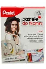 Pentel Pastele do tkanin z torb� 7 szt.