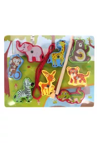 Puzzle Uk�adanka drewniana magnetyczna ZOO MEGA CREATIVE 545204