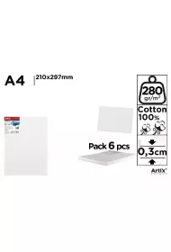 Artix Tablica malarska A4 21x29,7x0,3cm (6szt)