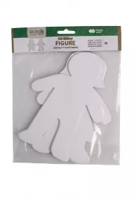 Happy Color Kszta�ty kartonowe FIGURE Boy&Girl 20cm 10 szt.