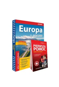 Europa Atlas Samochodowy 1:800 000 pierwsza pomoc  2024/2025