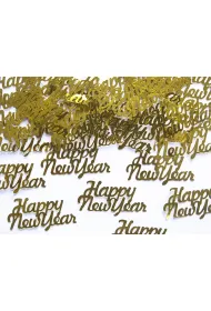 PartyDeco Konfetti Happy New Year 4 x 2 cm, 3g