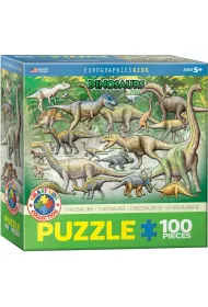 Puzzle 100 el. Smartkids - Dinosaurs Eurographics