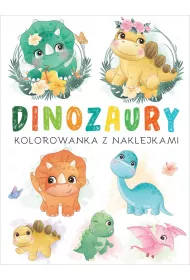 Dinozaury. Kolorowanka z naklejkami
