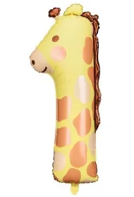 PartyDeco Balon foliowy - Cyfra 1 �yrafa - 42x90cm