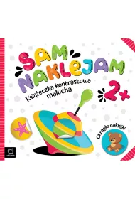 Sam naklejam. Ksi��eczka kontrastowa malucha 2+. Okr�g�e naklejki