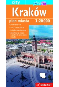 Krak�w. Plan miasta 1:20 000. Plastik