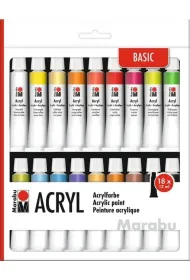 Marabu Farby akrylowe 12ml 18 kolor�w