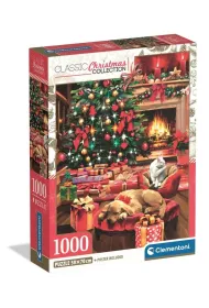 Puzzle 1000 Xmas Coll. Christmas By The Fire Clementoni