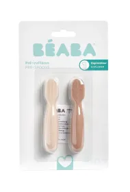 Beaba Zestaw silikonowych pierwszych yeczek-gryzakw Praline/clay 2 szt.
