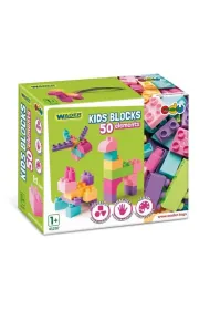 Kids Blocks klocki r�owo-fioletowe 50el
