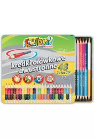 Penmate Kolori Premium Kredki o��wkowe tr�jk�tne dwustronne 48 kolor�w 24 szt.