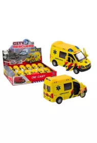 Ambulans karetka 1:32 �wiat�a d�wi�k nap�d ��ta LeanToys
