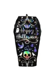 Amscan Balon foliowy SuperShape Iridescent Coffin 38x68cm