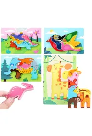 Puzzle Uk�adanka drewniana Zwierz�ta Trifox