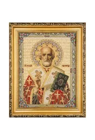 Obraz Haftowany �w. Miko�aj 27,5x22cm