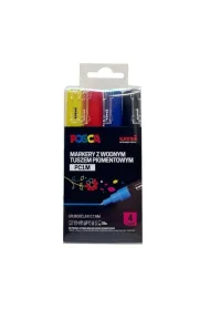 Uni Mitsubishi Pencil Markery plakatowe PC-1M 4 szt.