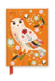 Flame Tree Notatnik A5 Sowa Folk Bee Brown linia