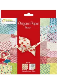 Avenue Mandarine Papier origami Nippon 20 x 20 cm 60 kartek