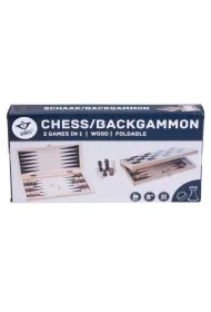 Szachy Backgammon drewniane Quint