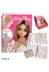 Kolorowanka DIY Bling Bling Top Model do robienia pier�cionk�w i bransoletek z naklejkami 13740A