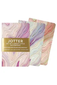 Peter Pauper Press Notatniki Jotter Agat 9x14cm, 3szt 3 szt szt