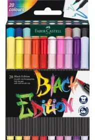Faber-Castell Pisaki p�dzelkowe Black Edition 20 szt.