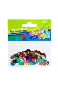 Craft with Fun Konfetti Metaliczne Kwiatki