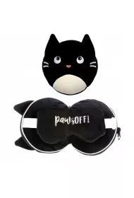 Puckator Pluszowa poduszka podrna z opask na oczy Relaxeazzz - Kot Feline Fine