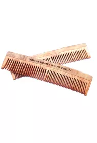Sattva Neem Wood Comb grzebie z drzewa Neem 19cm