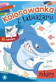 Kolorowanka z tatua�ami. Rekiny