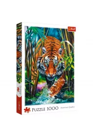 Puzzle 1000 el. Drapie�ny tygrys Trefl