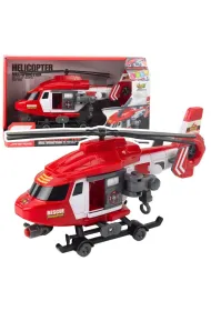 Helikopter ratunkowy akcesoria �wiat�o d�wi�k 1:16 LeanToys