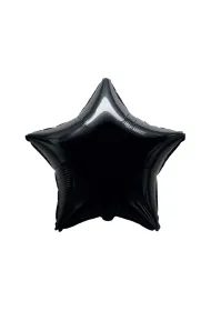 Balon foliowy Gwiazda czarna 45cm