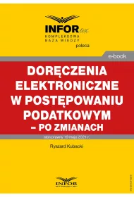 eBook Dorczenia elektroniczne w postpowaniu podatkowym - po zmianach pdf