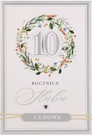 Karnet okazjonalny B6 z kopert� 10 Rocznica �lubu PAN DRAGON HM200-3401