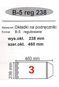 Narnia Ok�adka na podr�cznik B5 regulowana 25 szt.