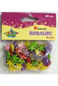 ZESTAW KORALIKOW KWIATY 38 SZT BD026 * * Titanum