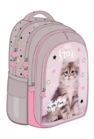 St. Majewski Plecak 4-komorowy BPL58 Grey Cat My Little Friend