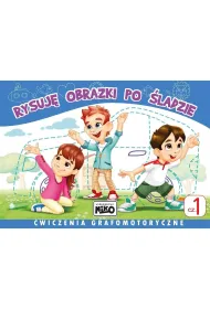 Rysuj� obrazki po �ladzie. �wiczenia grafomotoryczne. Cz�� 1
