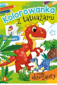 Malowanka A5 Kolorowanka z tatua�ami. Ma�e dinozaury SKRZAT 074758