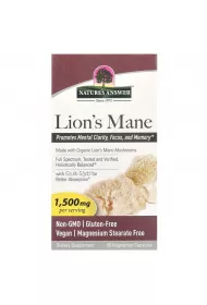 Natures Answer Lion`s Mane 1500 mg - Soplwka jeowata Suplement diety 90 kaps.