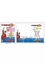 Stamp Karnet Party B6 + koperta wz�r nr 25 Urodziny 18