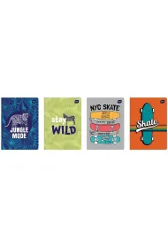 Interdruk Zeszyt A5 UV Boys mix trzy linie, 70g 32 kartki 10 szt.