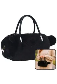 LeanToys Torebka w kszta�cie kota czarna