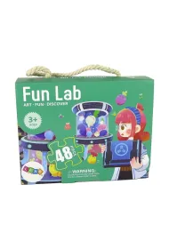 Puzzle 48 el. Laboratorium LeanToys
